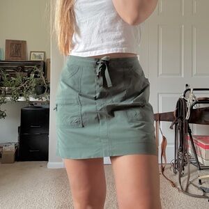 Marmot Ginny skirt green cargo mini skirt size medium